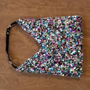 Satin Sequin Handbag